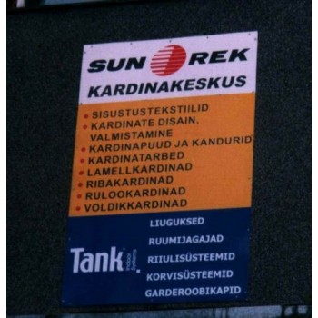 Reklaamid PVC, BIP- ja Makrolonplaatidell